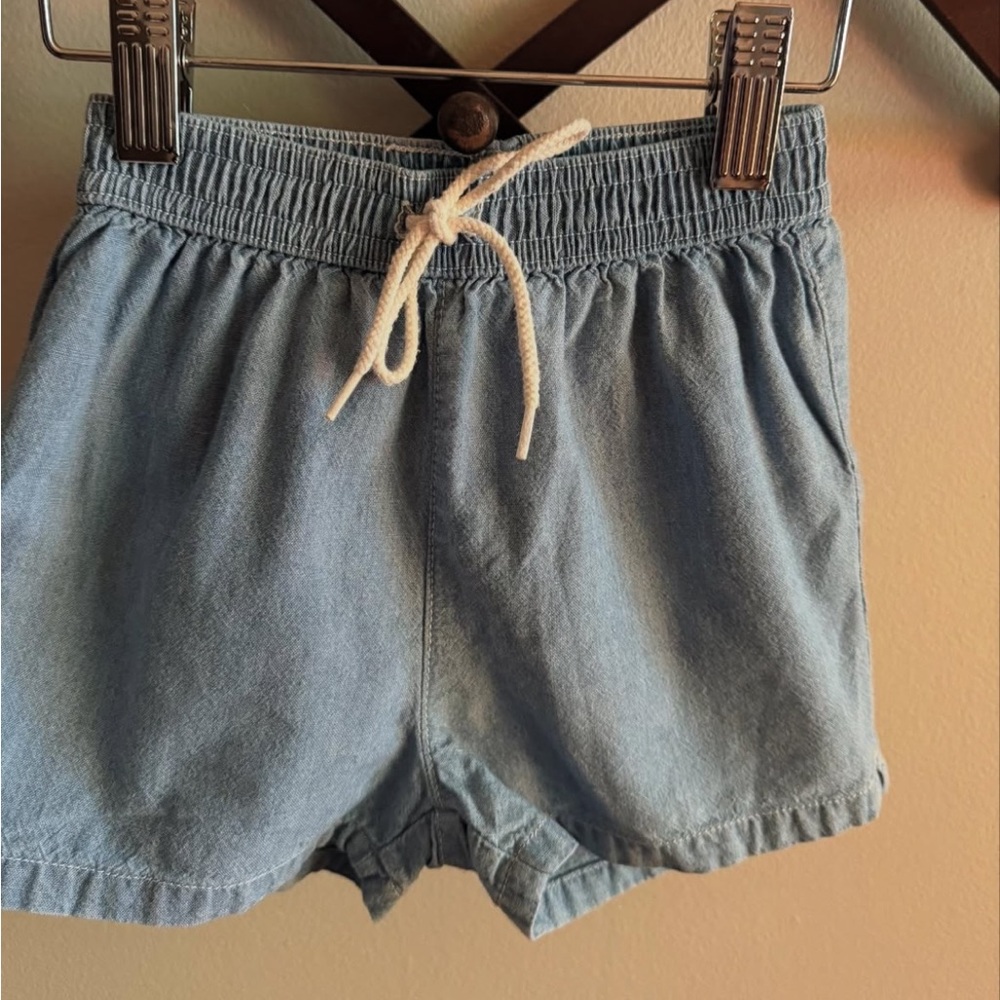 Vintage Baby Gap Chambray Pull On Shorts - Picture 2 of 3